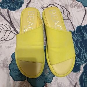 Matisse Yellow Slide Mules